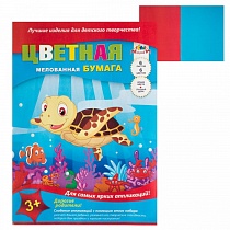 Набор цветной бумаги (мелованной) 6л 6 цветов А4 С2805