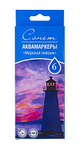 Набор аквамаркеров "Морской пейзаж", Сонет, 6 цветов 150411175