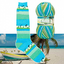 Пряжа для вязания Nako Boho Konsept, 100 г, 400 м, цв. морской меланж NB-81926