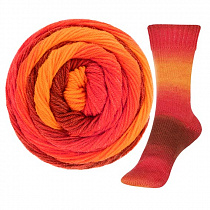 Пряжа для вязания Austermann Step Merino 6, 150гр, 400м цв. пламя 90337-0103