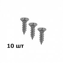 Шуруп металл мини 10/2,5 серебро 10шт