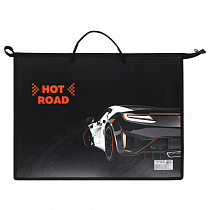 Папка на молнии А3 (345х465х50мм), пластик цв. Autosport ПР-3/230538