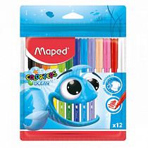 Фломастеры 12 цветов, смываемые, вент. колпачок, Color'peps Ocean Maped 845720