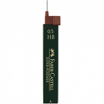 Грифель графитовый для механического карандаша HB 0,5мм Faber-Castell Super Polymer 12шт/уп 120500