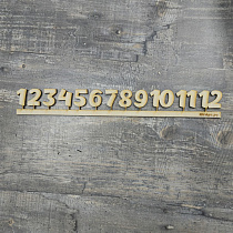 Заготовка "Набор цифр 1-12", 2,5 см, фанера МАС-заг-1103