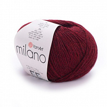 Пряжа для вязания YARNART MILANO, 50гр, 130м цв.бордовый MIL-856
