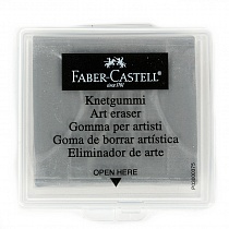 Ластик-клячка 40х35х10 мм, художественный цв. серый Faber-Castell 1шт 127220
