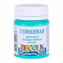 Краска акриловая цв. мятный глянцевый 50мл Декола 2928735 АКЦИЯ