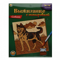 Набор для выжигания "Собака", с колеровкой НР-9680