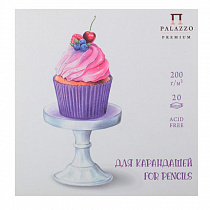 Планшет для графики 210х210 мм, 20 л, 200 г/м², Маленькие радости ПЛ-7069
