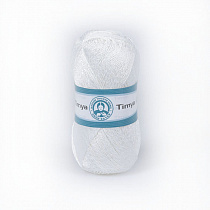 Пряжа для вязания Madame Tricote Timya, 100гр, 410м цв.белый MTT-0000