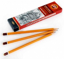 Карандаш чернографитный 9H, KOH-I-NOOR 1500/9H