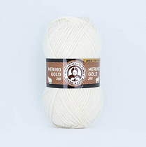 Пряжа для вязания Madame Tricote MERINO GOLD 200, 100гр, 200м цв.молочный MG-200-004