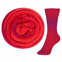 Пряжа для вязания Austermann Step Merino 6, 150гр, 400м цв. красная фуксия 90337-0104