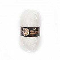 Пряжа для вязания Madame Tricote MERINO GOLD 200, 100гр, 200м цв. молочный MG-200-100